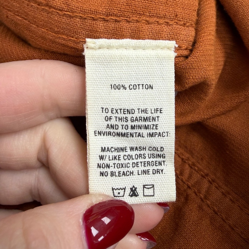 Alex Mill Corduroy Rust Colored Shirt Jacket - Picture 4 of 5